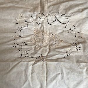 Elegant Cream Embroidered Bedding